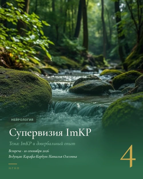 Клиническая супервизия: метод ImKP 3.0, работа с довербальным соматическим регрессом и психофизиология контрпереноса
